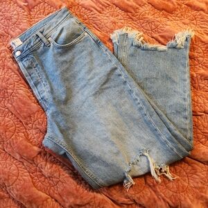 We The Free by free people light washed blue high-waisted straight leg jeans